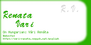 renata vari business card